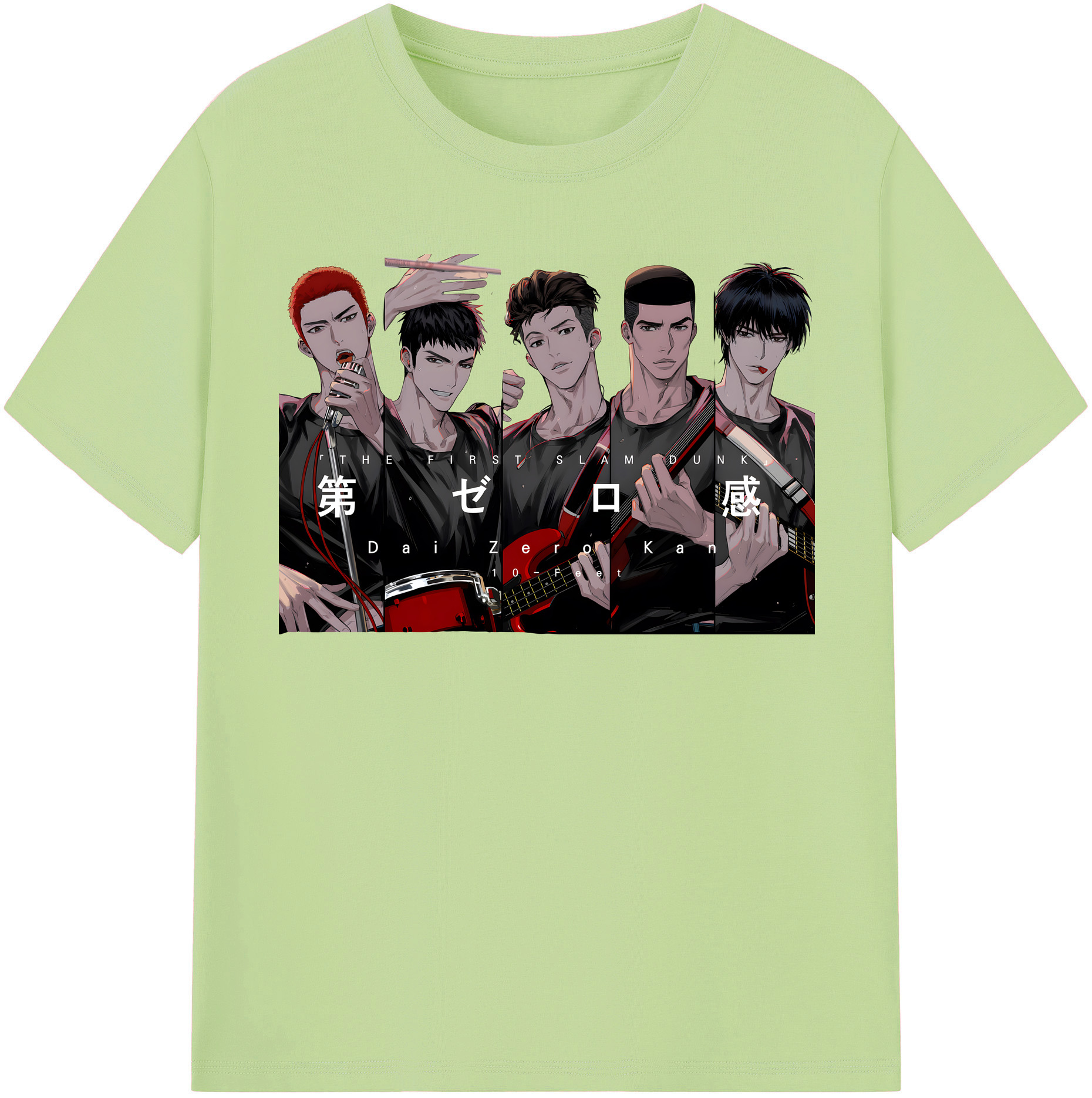SLAM DUNK／スラムダンク 綿100％半袖Tシャツ（フロントプリント）